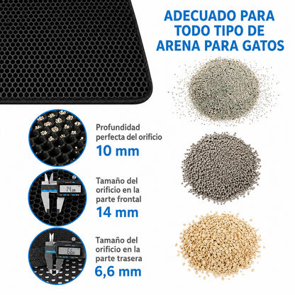 Esterilla recoge arena para gatos