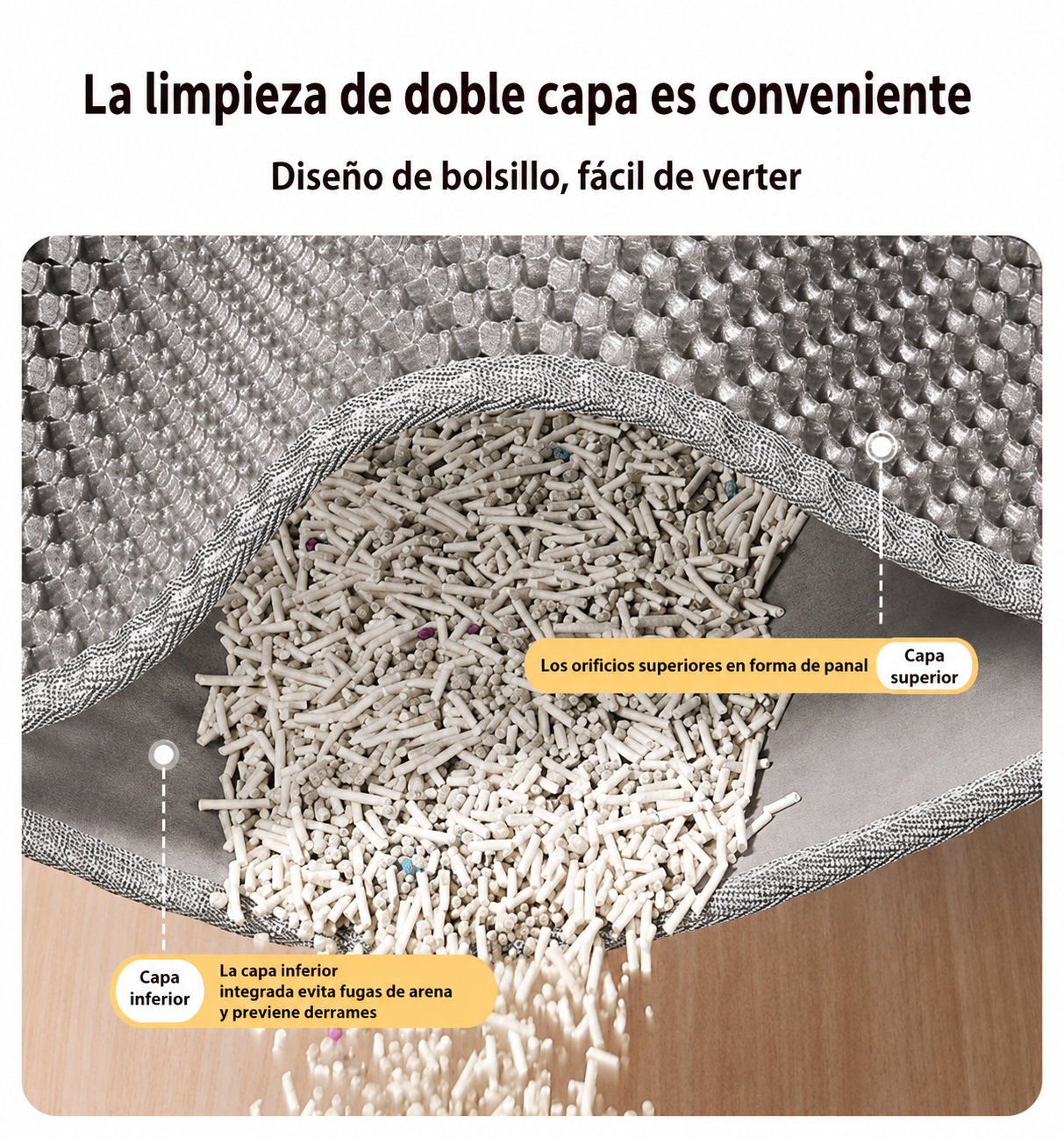 Esterilla recoge arena para gatos